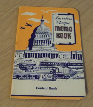 1944 Wwii Era " Memmo Book " Bank Of America Calendar Tank Jeep
