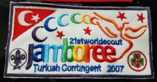 21st World Jamboree UK 2007 contingent Turkey 2 badge set 3