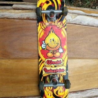 Vintage World Industries Flameboy Deck Skateboard Complete