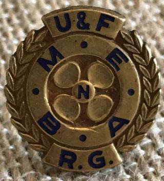 Vintage U &f R.  B.  Menba Pin 10k Gold Filled Pin