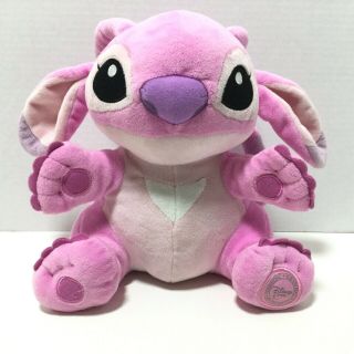 Disney Store Lilo & Stitch Angel Pink Alien 9 " Plush Soft Stuffed Animal Toy
