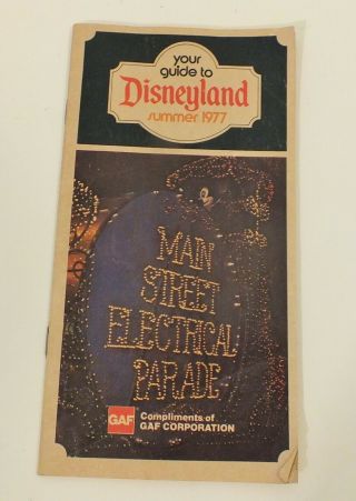 Your Guide To Disneyland Summer 1977 Vintage Guidebook Electrical Parade