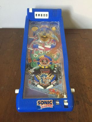 Vintage Tomy Sonic The Hedgehog Tabletop Pinball Machine Needs Batteries