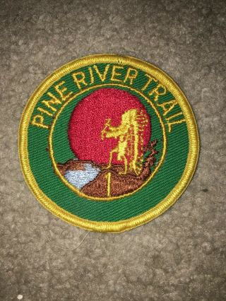 Boy Scout Bsa Pine River Michigan Blue Water Council Area Set Sun Trail Patch