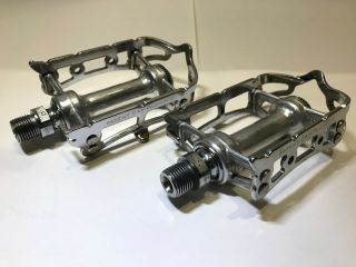 Vintage Campagnolo Record Chrome Steel Pedals