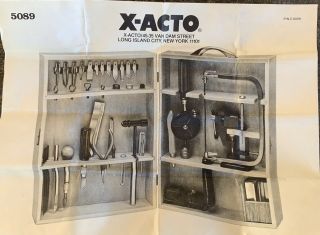 Vintage X - Acto 5089 Deluxe Hobby Knife & Tool Cabinet