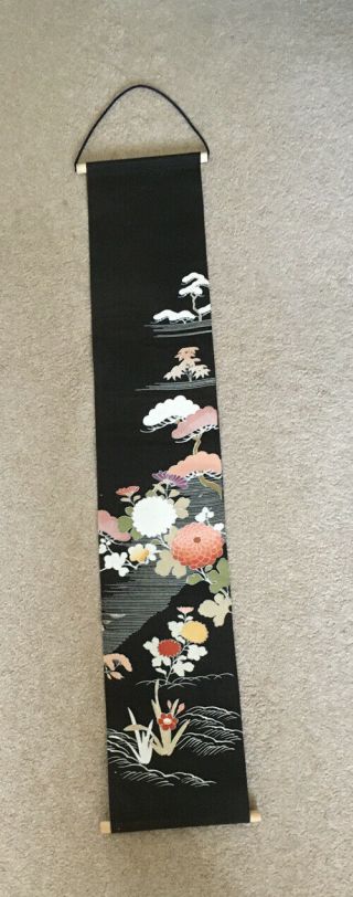 Vintage Japanese Kimono Fabric Hand Made Tapestry Antique