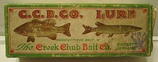 Vintage Creek Chub Baby Jointed Pikie No.  2700 Lure Box