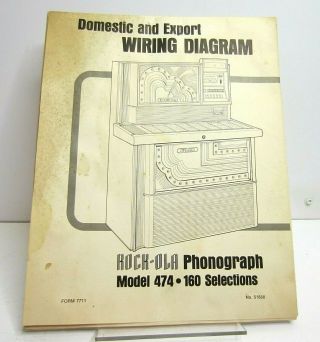 Vintage Rock - Ola Jukebox Wiring Diagram Model 474 160 Selection Phonograph