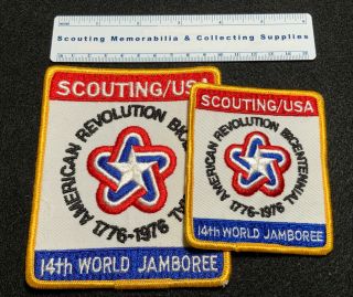 Boy Scout World Jamboree 1975 Usa Contingent Jacket & Pocket Patches