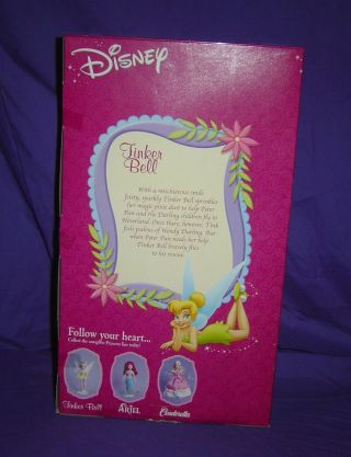 2003 Disney Princess Brass Key Porcelain Keepsake Tinker Bell 14 