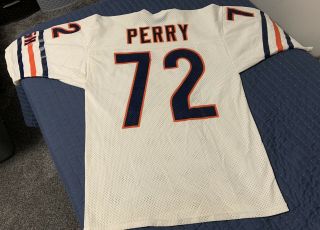 Vintage 1985 William “fridge” Perry Chicago Bears Sand Knit Jersey L