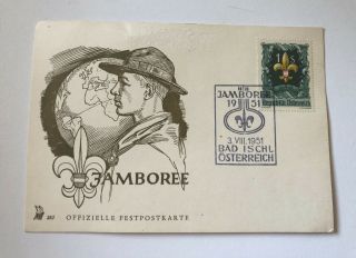 1951 World Scout Jamboree,  Austria,  Fdc Card