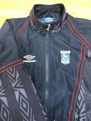 Vintage Ipswich Town 1992 Home Football Shirt Jacket Coat Umbro Itfc Training
