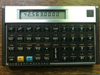 Hp 11c Calculator Vintage Great Shape With Case