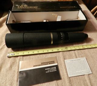 Bausch & Lomb ‘the Discoverer’ 15 - 60 60mm Zoom Telescope Vintage 1989