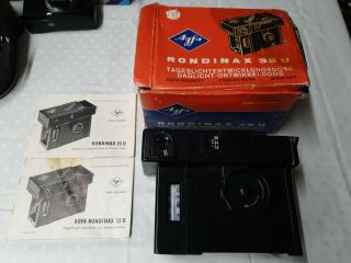 Vintage Agfa Rondinax 35u Daylight Developing Tank 35mm Film,  Instructions (l1)