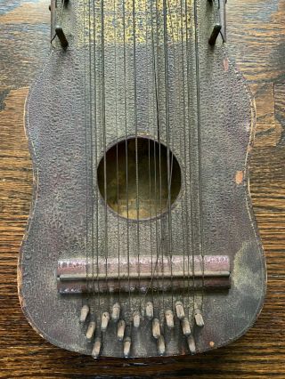1920s Hawaiian Art Violin - Ukelin / Harp Guitar / Zither - antique vintage 2