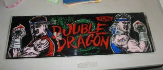 Poor Double Dragon 24 - 7 3/4 " Arcade Game Sign Marquee