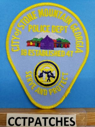 City Of Stone Mountain,  Georgia Police Shoulder Patch Ga