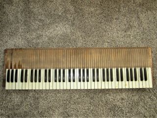 Full Set Antique Piano Keys Victorian Parlor Pump Reed Organ Keyboard Part Art