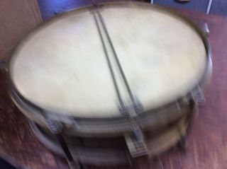 Antique Brass Snare Drum Maybe Military