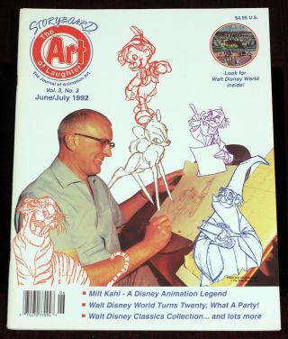 Walt Disney Animation Milt Kahl Storyboard Art Of Laughter 1992 Wdcc Wdw 20th