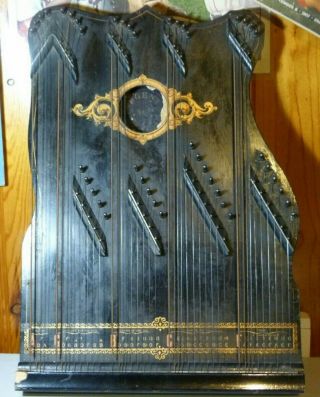 Antique 1902 Regent No.  5 Zither Auto Harp With All Strings,