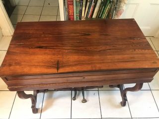 Antique Rosewood Melodeon Pump Organ 1800 ' s Prescott Brothers (AS FOUND) 19th C. 2