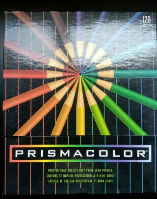 Vintage Prismacolor 120 Colored Pencil Set Pc1120 Usa
