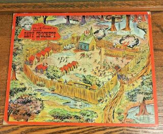 Vintage Davy Crockett Tray Puzzle - Walt Disney 