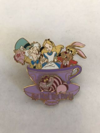 Disney The Mad Tea Party Pin Disneyland Attraction Series Alice In Wonderland 3d