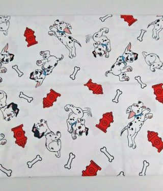 Disney 101 Dalmatians Flat Sheet Twin Dan River Puppies Bones