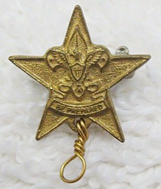 Vintage Boy Scouts Star Rank Badge Pin