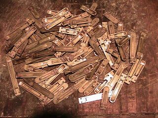 122 Brass Reeds For Reed Organs.  From A Julius Bauer Reed Organ Ca 1880