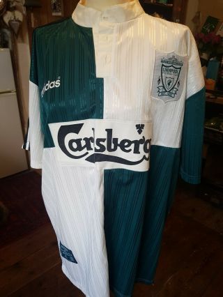Liverpool Fc Shirt Vintage 1996 Away Xxl