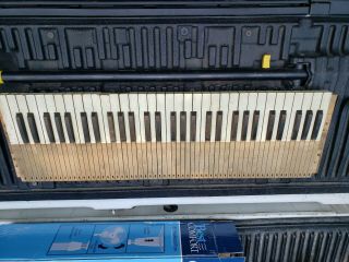Pump Organ Keys,  Keyboard Cover And Music Stand