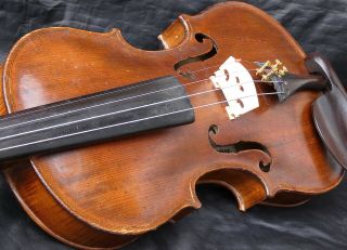 Listen To Video 4/4 Antique Bohemiam Baroque Violin: Lad.  Prokop 19c.  Fiddle