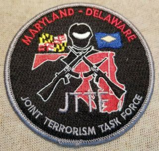 Md/de Maryland/delaware Joint Terrorism Task Force Jttf Patch