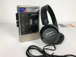 Vintage 1984 Sony Wm - F8 Walkman Fm/am Stereo Portable Cassette Player Gold