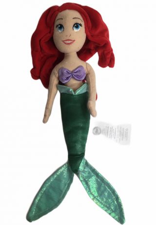 Disney Store The Little Mermaid Ariel Plush Doll 12”