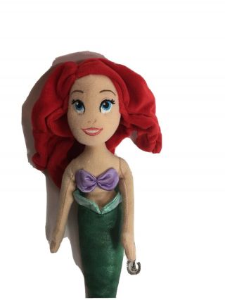 Disney Store The Little Mermaid Ariel Plush Doll 12” 3
