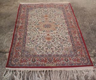 Persian Rug / Wall Hanging Wool & (silk?) 3.  25 