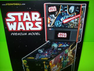 Star Wars Premium Pinball FLYER Comic Book Art Model Space Age Sci - Fi 2