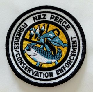 Nez Perce Fisheries Conservation Enforcement Police Patch Tribal Combined Post