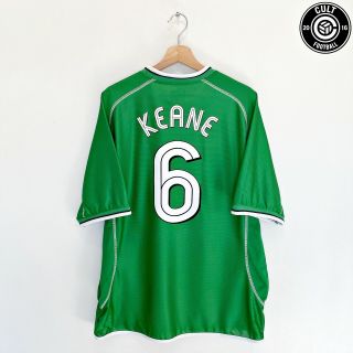 2001/03 Roy Keane 6 Ireland Vintage Umbro Home Football Shirt (xl) 2002