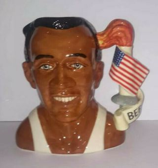 Vintage Royal Doulton Large Toby Jug Of The Year 1996 Jesse Owens D7019