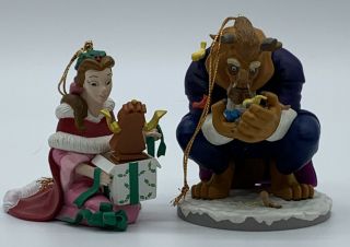 Disney Belle And The Beast Of " Beauty And The Beast " Christmas Ornaments