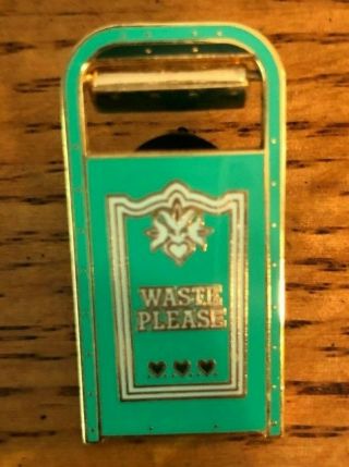 Disneyland Matterhorn Waste Please Trash Can Cast Exclusive L.  E.  Hinged Lid Pin