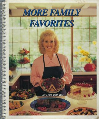 Qvc Television Host Mary Beth Roe Vintage Cook Book More Family Favorites Tv